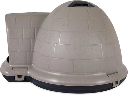 Petmate Indigo Dog House (Igloo Dog House, Made in USA with 90% Recycled Materials, All Weather Protection Pet Shelter) for XL Dogs 90 to 125 pounds, Made in USA