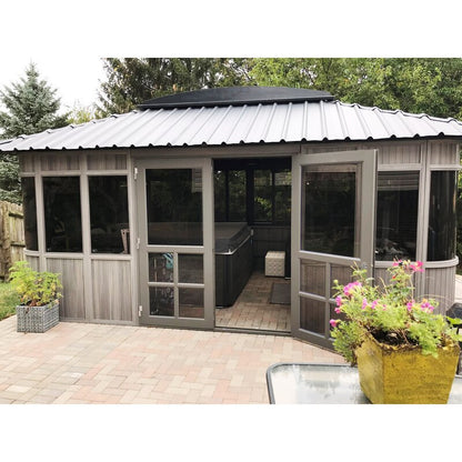 Colorado 17.5 Ft. W x 11.5 Ft. D Composite PVC Patio Gazebo Gazebo