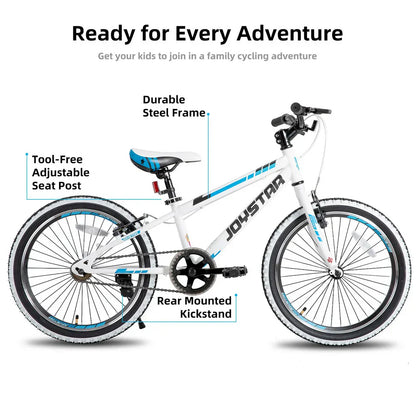 JOYSTAR Lubbock 20" 24" Kids Mountain Bike Single Speed Bicycle